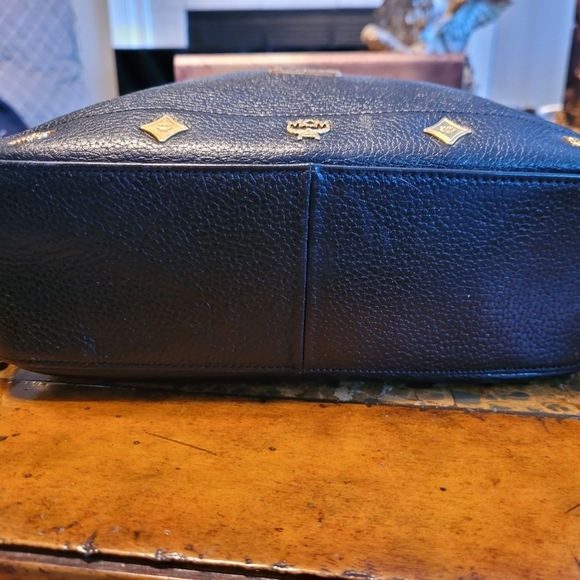 MCM Black Leather Chain Shoulder Bag - Picture 5 of 12